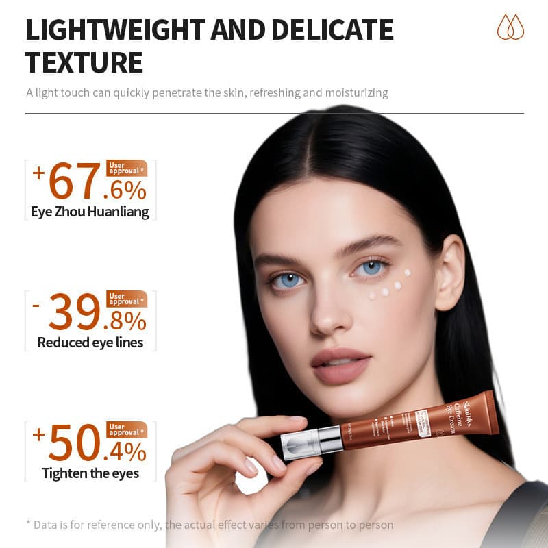 Creme para os Olhos com Cafeína Melhora as Linhas dos Olhos, Reduz Olheiras e Bolsas nos Olhos, Creme para os com