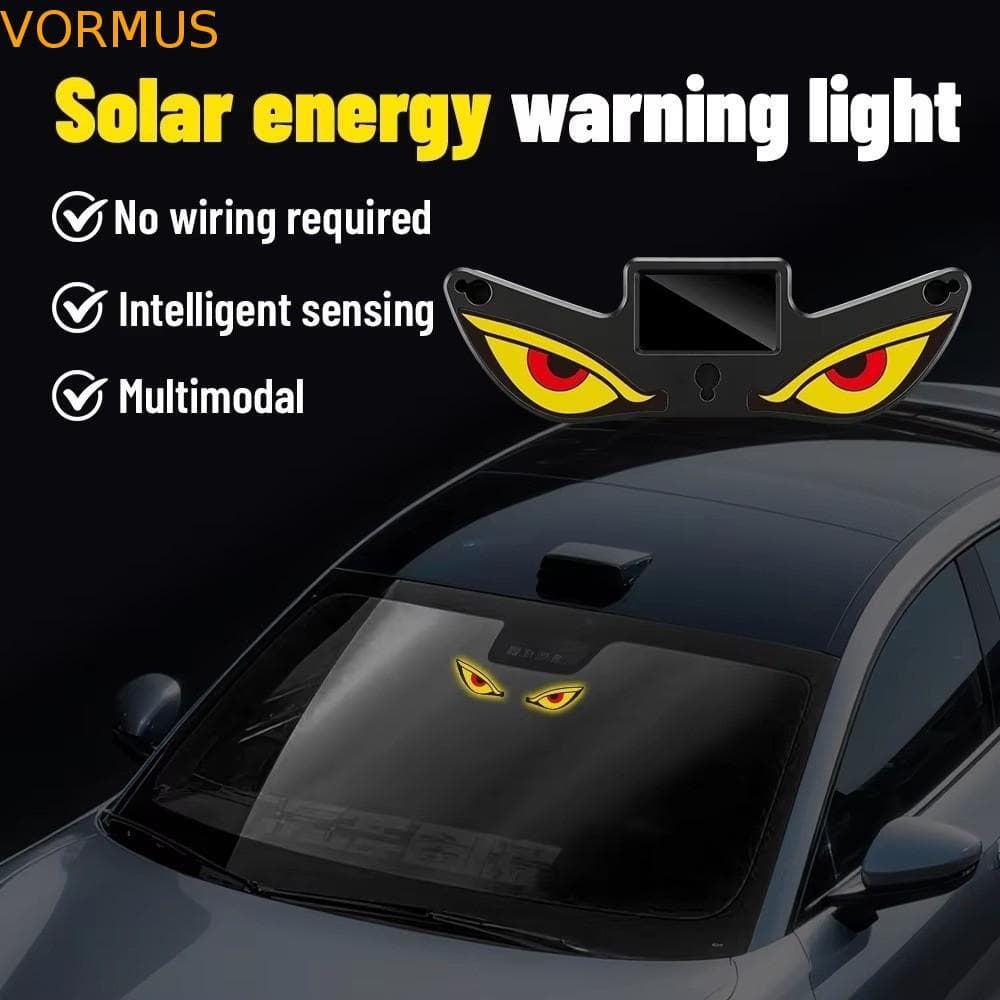Luz Solar Do Olho Demônio , Ambiente Carro Da Instalação Ventosa Montagem , Olhos Móveis Piscando
