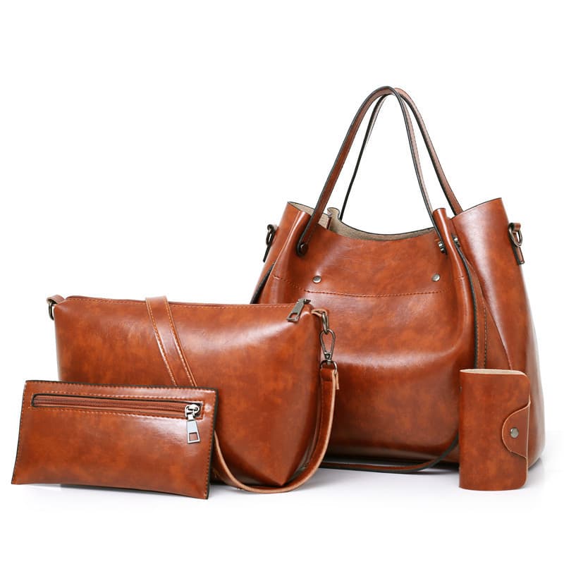 Uma Sacola De Monograma De Quatro Peças Para 2021 Bolsa Mãe Moda Conjunto