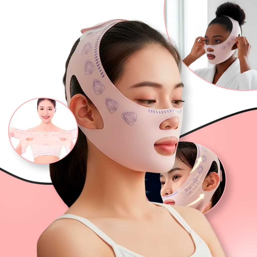 Máscara Modeladora Facial V-Line Lifting Instantâneo Definição do Rosto Modelagem  Rejuvenecedora