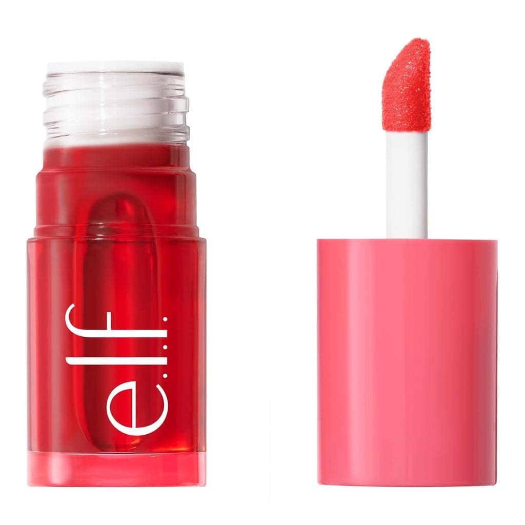 e.l.f. Sheer For It Blush, maquiagem multiuso e de longa duração para lábios e bochechas, cria um blush natural, vegano,