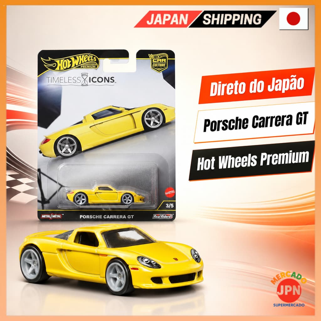Hot Wheels Car Culture Timeless Icons Porsche Carrera GT Carrinho Miniatura para A Direct from JAPAN