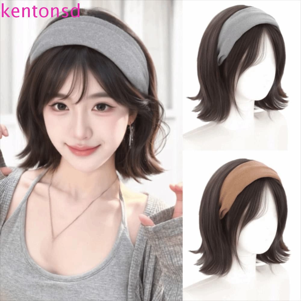 Peruca De Meia Bandana KENTONSD , Argola De Cabelo Estilo Coreano Perucas De Malha Larga Sintética , Invisível