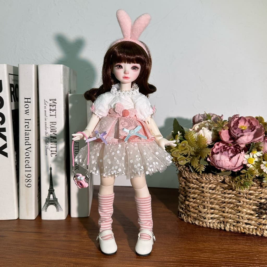 [Estoque pronto] Outono inverno estilo 6 pontos bjd boneca vestir roupas de bebê 30cm roupas de boneca Casual suéter sai