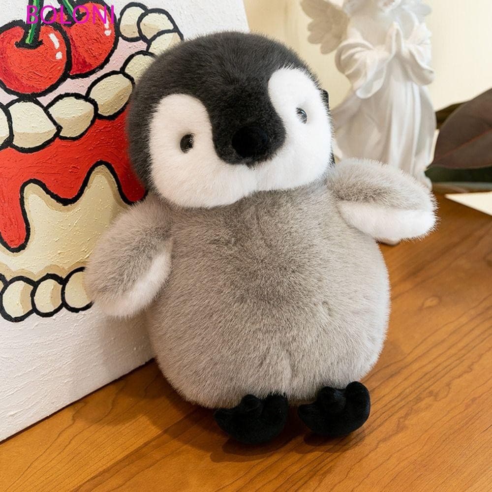 BOLONI Brinquedo De Pelúcia De Urso Polar , Animal Marinho De Algodão PP , Boneca Pequena De Pinguim De Desenho Animado