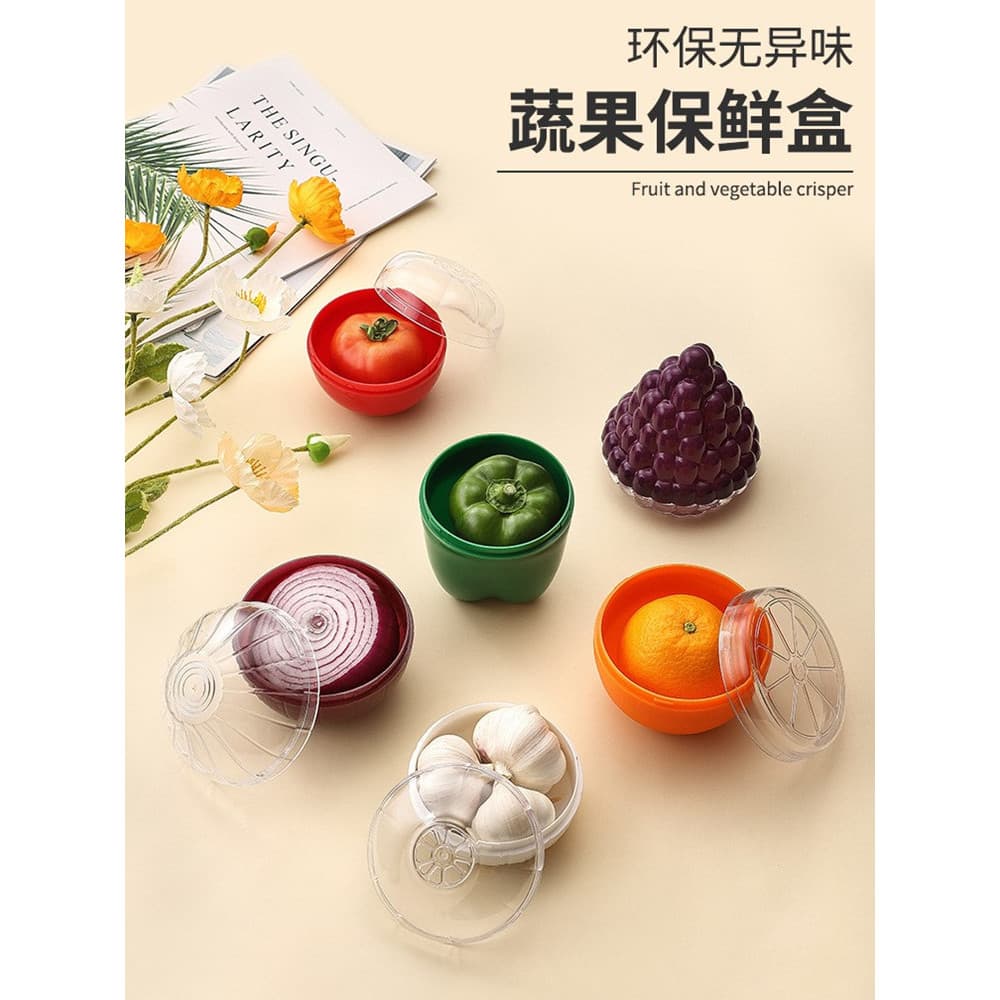 Frutas vegetais caixa de manutenção fresca Mini caixa selada de alimentos vegetais geladeira armazenamento abacate uva a