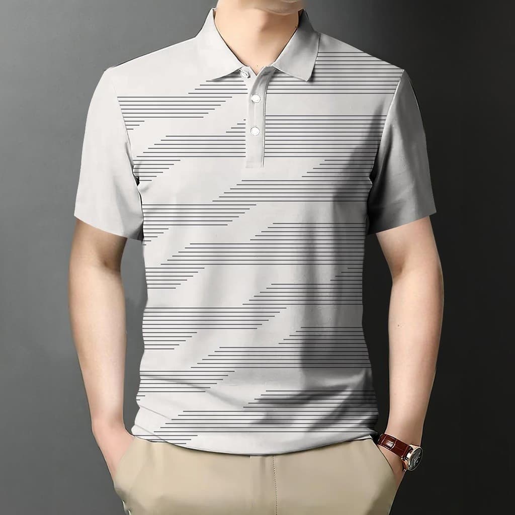 Camisa Polo Masculina De Manga Curta Para Esportes Ao Ar Livre , Secagem Rápida Festa De Negócios De Golfe ,