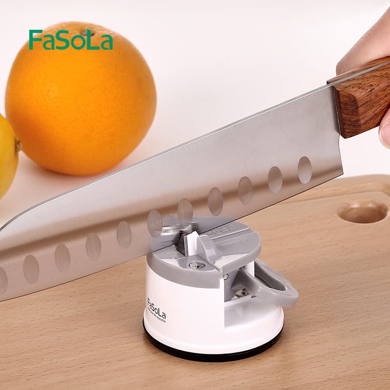 Afiador de facas doméstico Faca de cozinha Pedra de afiar de ângulo fixo rápido Multifuncional Manual Afiador de facas F