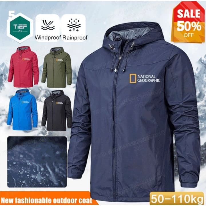 [Resistente ao Vento] Windproof temperature locking outdoor coat/Outdoor Jacket/Climbing/Travel/Casaco/Jaqueta para Ativ