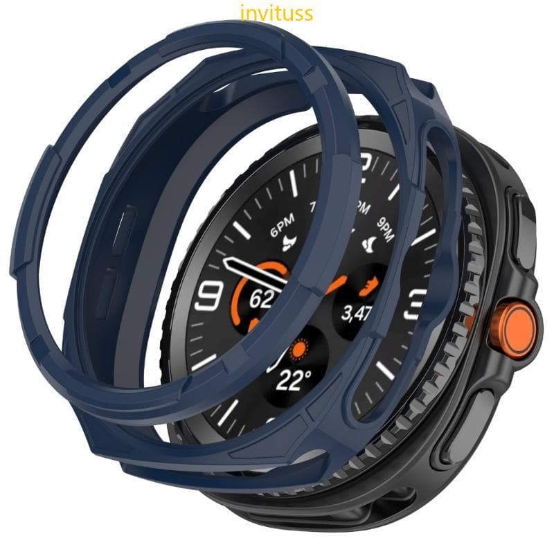 Inv Hollow Shell Para Watch 8 2 Frame Bumper Capa À Prova De Arranhões