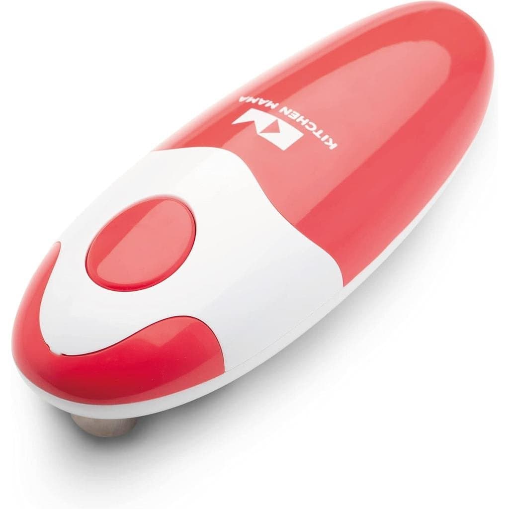 Abridor de Latas Elétrico Automático Kitchen Mama, Vermelho |   Automático, Sem Necessidade de Manuseio, Borda Lisa, Seg