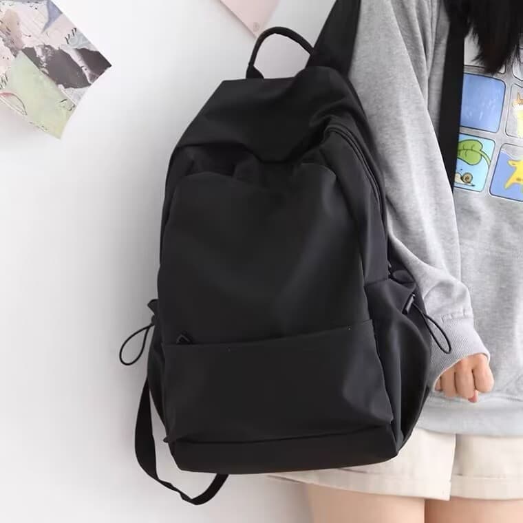 Novo estilo versão coreana All-Match mochila masculina cor sólida mochila feminina mochila do ensino médio estudantes un