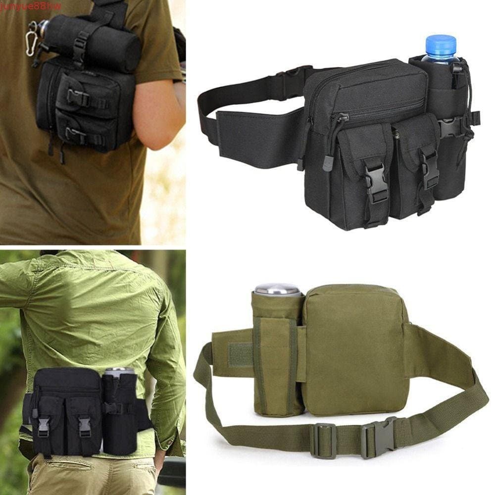JUNYUE Pacote De Cintura Masculino , Bolso Para Copo De Água , Alça Ajustável , Bolsa Garrafa Caminhadas De Cinto De Aca