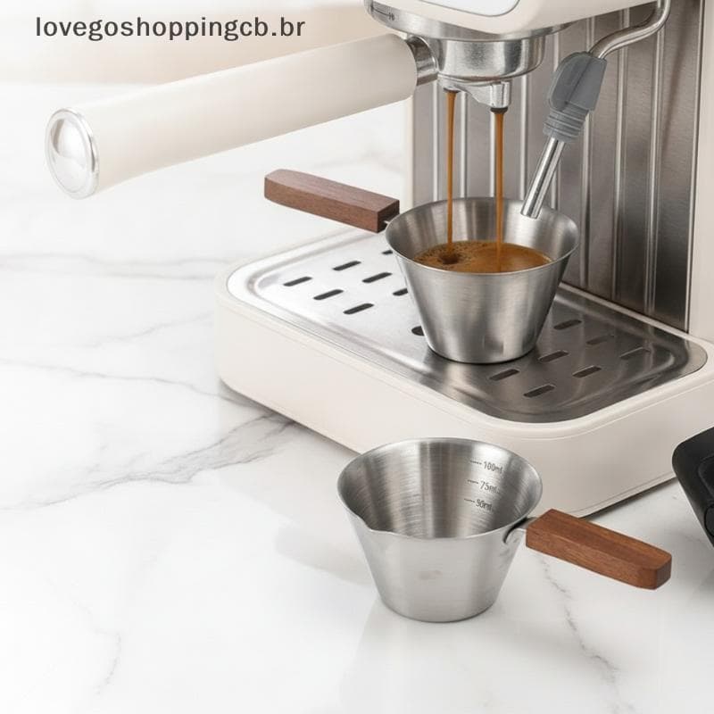 Copo De Café Expresso De 100ml , Caneca De Cerâmica Resistente A Quedas Com Alça De Madeira Para Acampamento , Piqueniqu