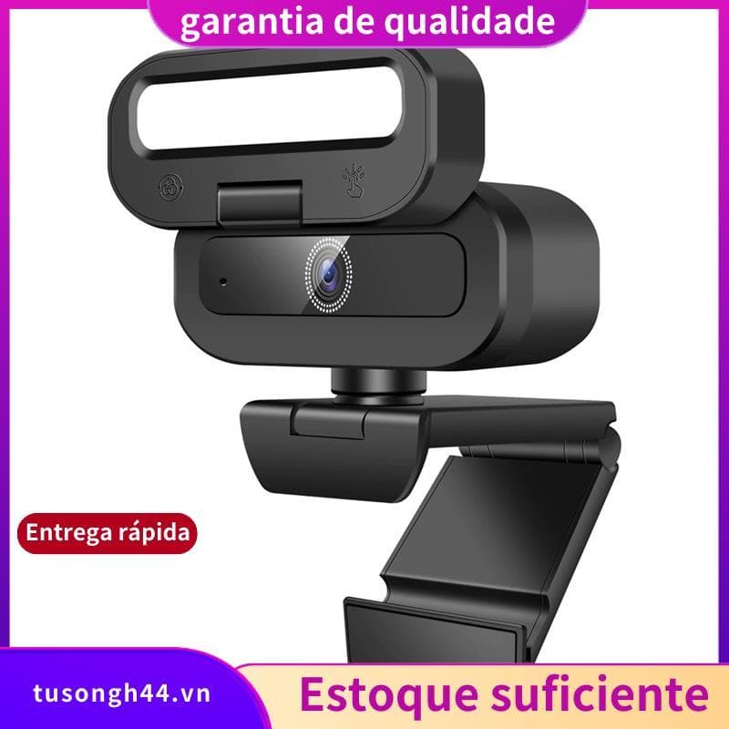 4K 60FPS Live Webcam Laptop USB Câmera De Foco Automático PC Microfone Giratório Streaming Com Luz De Preenchimento Para
