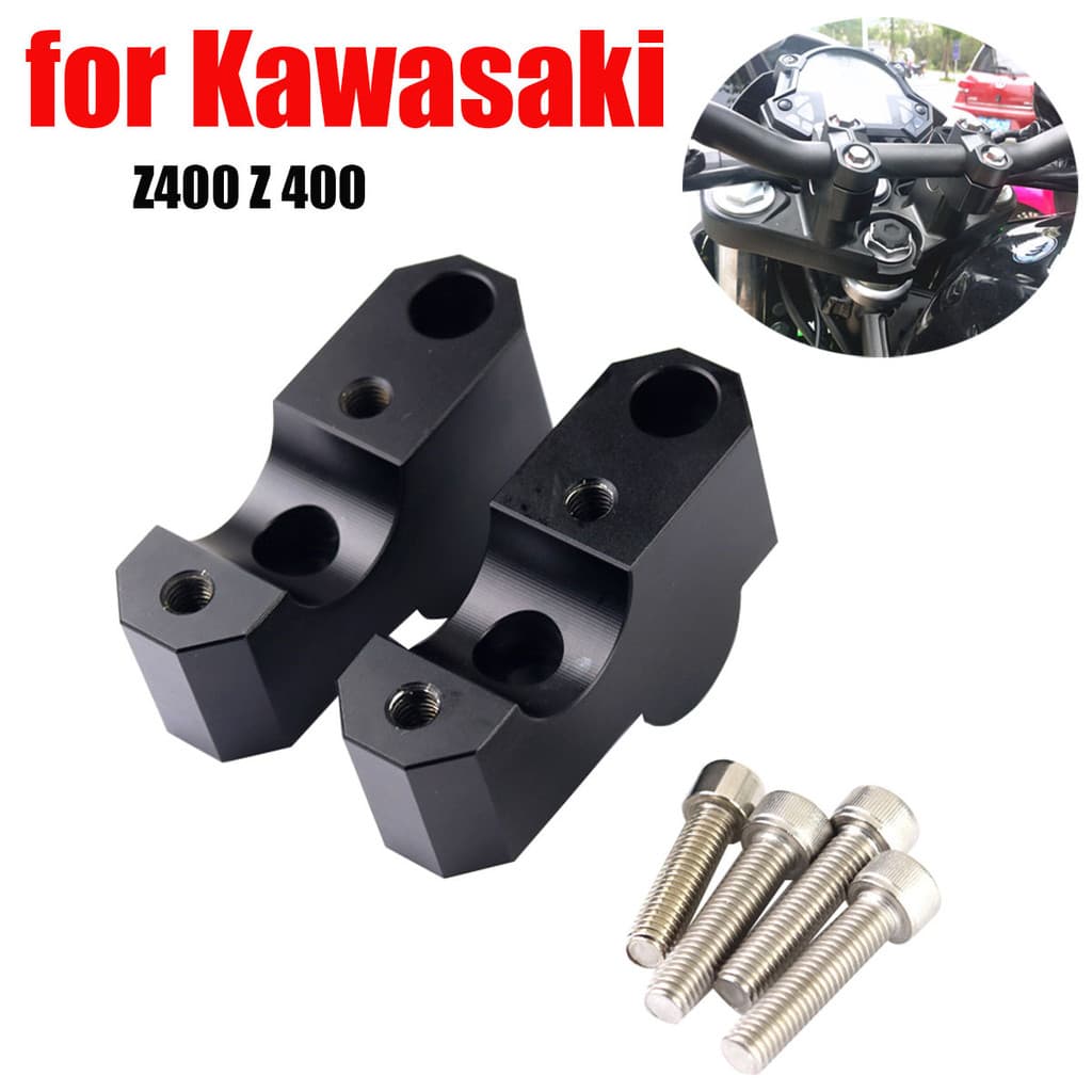 Adequado para Kawasaki Z400 código de aumento modificado guiador da motocicleta aumentando acessórios do assento torneir