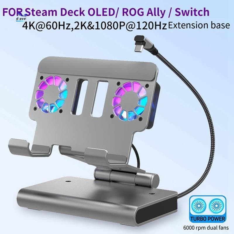 Para Switch2 Ventilador De Refrigeração Duplo NS2 Docking PD100W Gigabit