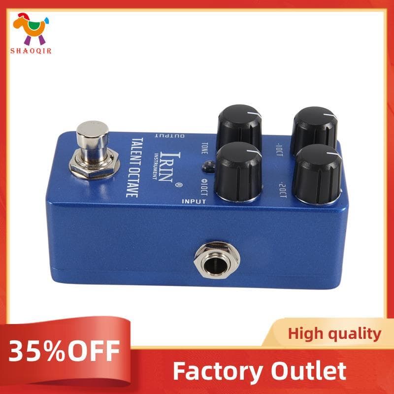 - 19 Talent Oitava Pedal De Efeito De Guitarra 3 Efeitos Sonoros Separados Pedais True Bypass Acessórios