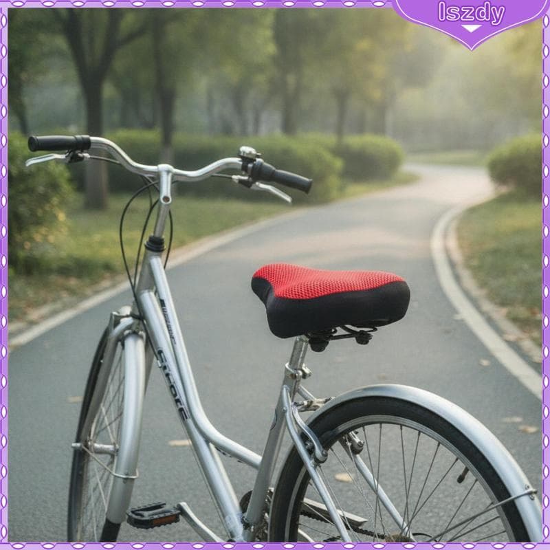 [Lszdy] Capa De Assento De Bicicleta Com Malha 3D Espessada Selim De Ciclo Almofada Dissipação De Calor Confortável