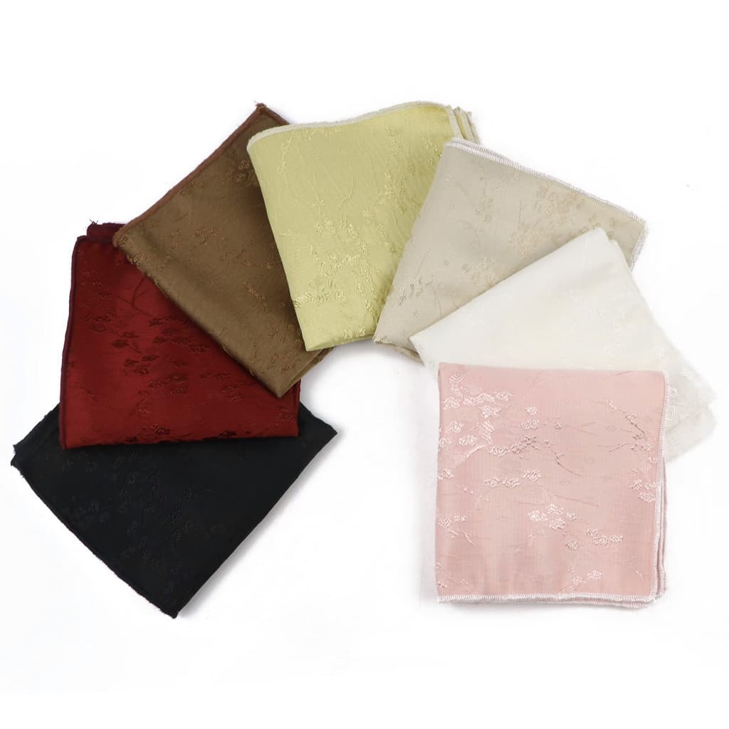 ZONFAZ Moda Quente Bordado Jacquard Lenço Poliéster Masculino Bolso Quadrado Rosa Preto Marrom Smoking Terno Acessório D