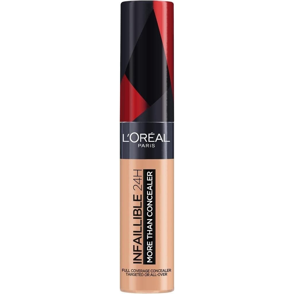 L'Oréal Paris Infallible 24H More Than Concealer, Cobertura total, Longa duração e Acabamento Matte, 327 Cashmere