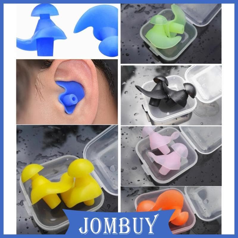 [Jombuy] Tampões Para Os Ouvidos Natação , Profissionais De Silicone Reutilizáveis À Prova D'água Banho , Surf , Mergulh