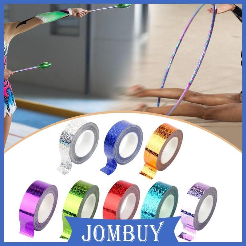[Jombuy] Fita De Aro De Ginástica Rítmica Brilhante Acessório De Adesivo De Argola Com Fácil Remoção De Limpeza Adequado