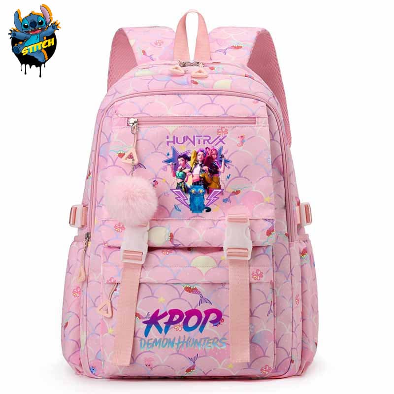 Nova Mochila Kpopn Witch Girl Group para Alunos do Ensino Fundamental, Mochila Escolar Estilo Universitário, Mochila de