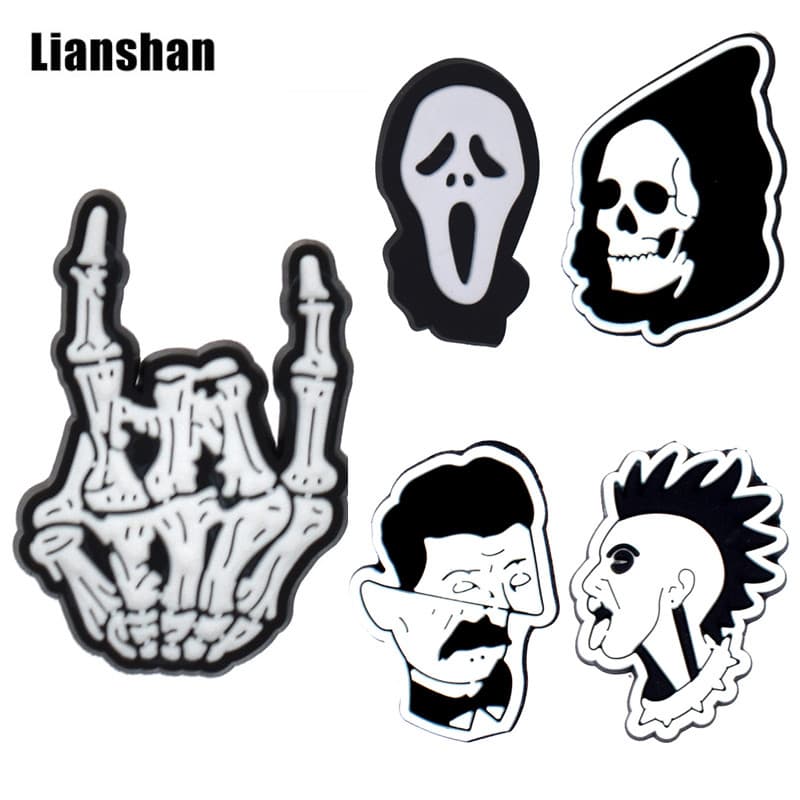 Amortecedor de tênis dos desenhos animados Halloween amortecedor Silicone raquete de tênis partículas à prova de choque