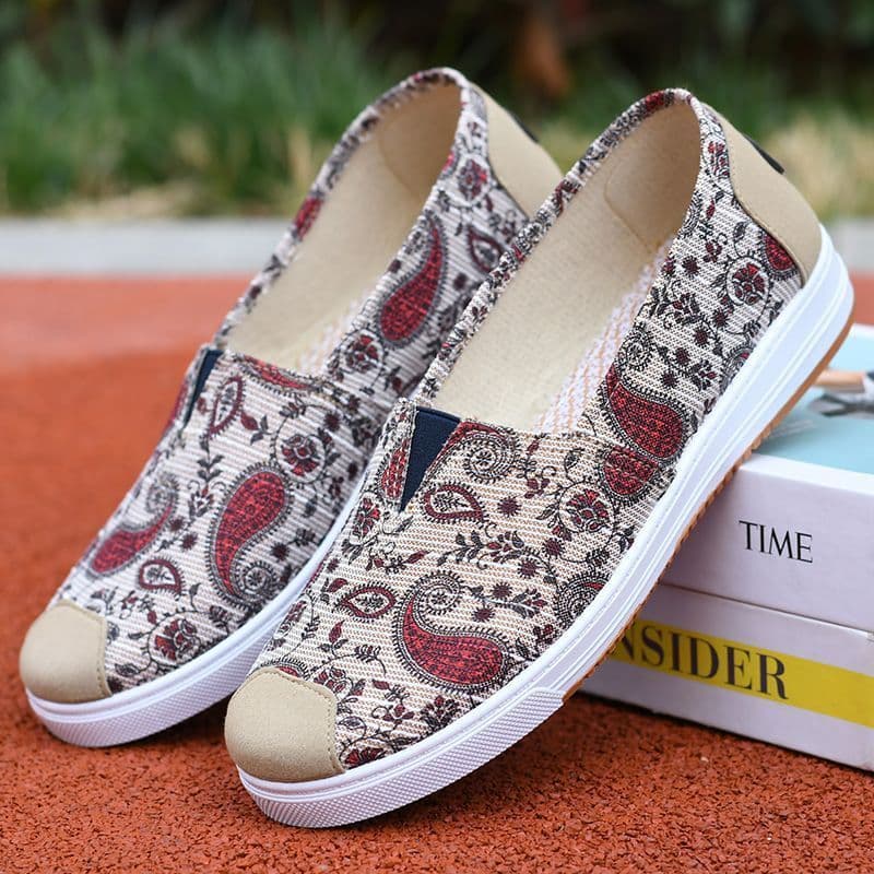 Sola de tendão de carne All-Match primavera outono velho Bei sapatos de pano sapatos femininos antiderrapante sola macia