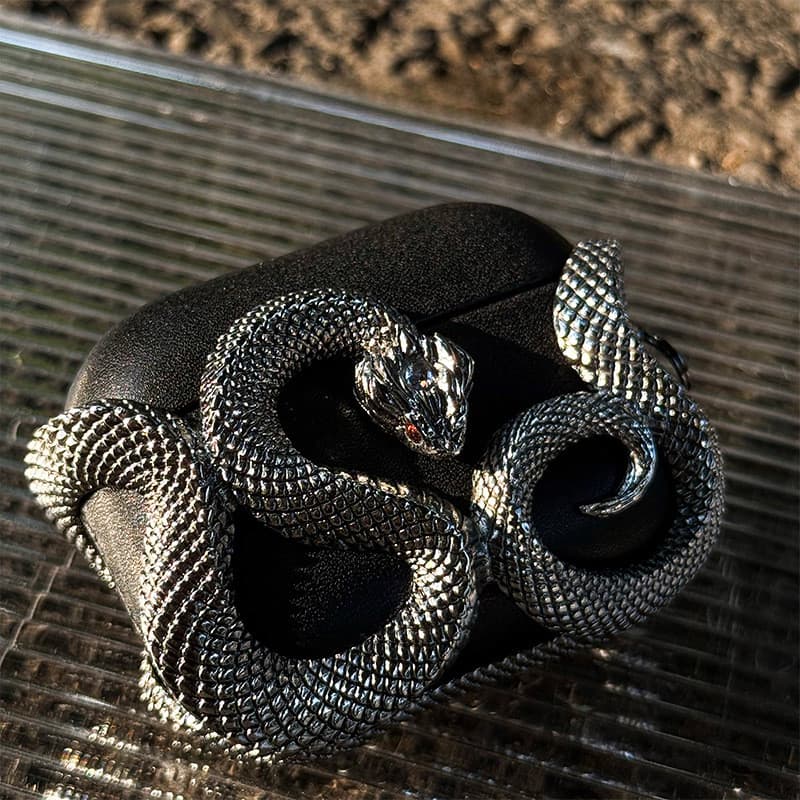 Capa De Fone De Ouvido Bluetooth Sem Fio Viper Com Textura De metal Em Relevo , Adequada Para Airpods4 , AirpodsPro 3 2