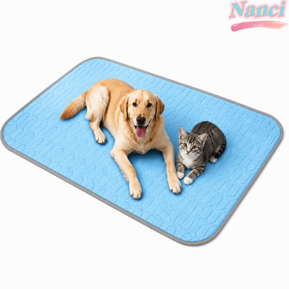Tapete De Resfriamento Para Cães E Gatos NANCI , Ecológico Animais De Estimação De Seda Gelada Fresca , Almofada Lavável