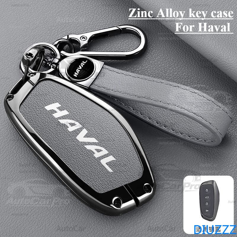 Capa de Chave de Carro em Liga de Zinco para Great Wall Haval H3 H6 H9 2024 H-DOG Owl Dragon Max Acessórios Internos RYB