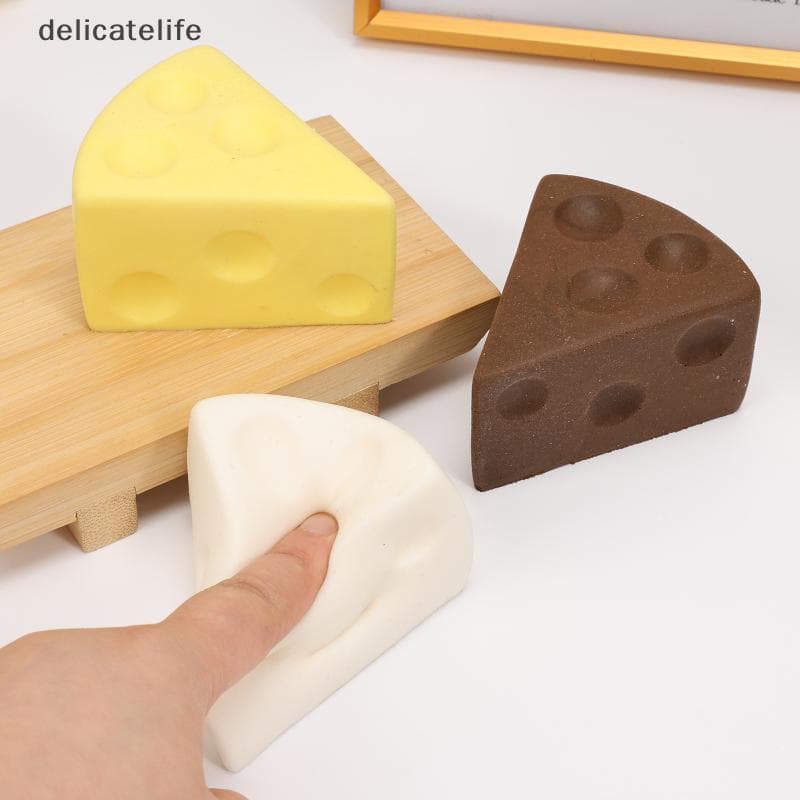 Alívio Do Estresse Queijo Depressão Manteiga Macia Macio Espremer Bola Simulada Chocolate Ornamento