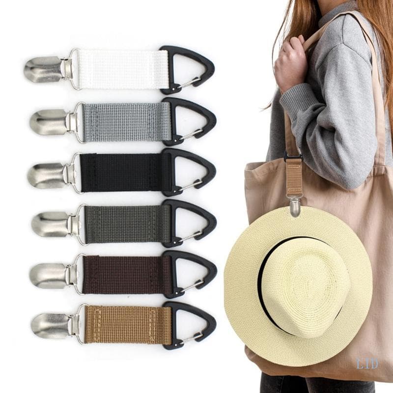 LIDU1 Chapéu Clipe Para Bolsa Viagem Mochila Portátil Suporte Exterior