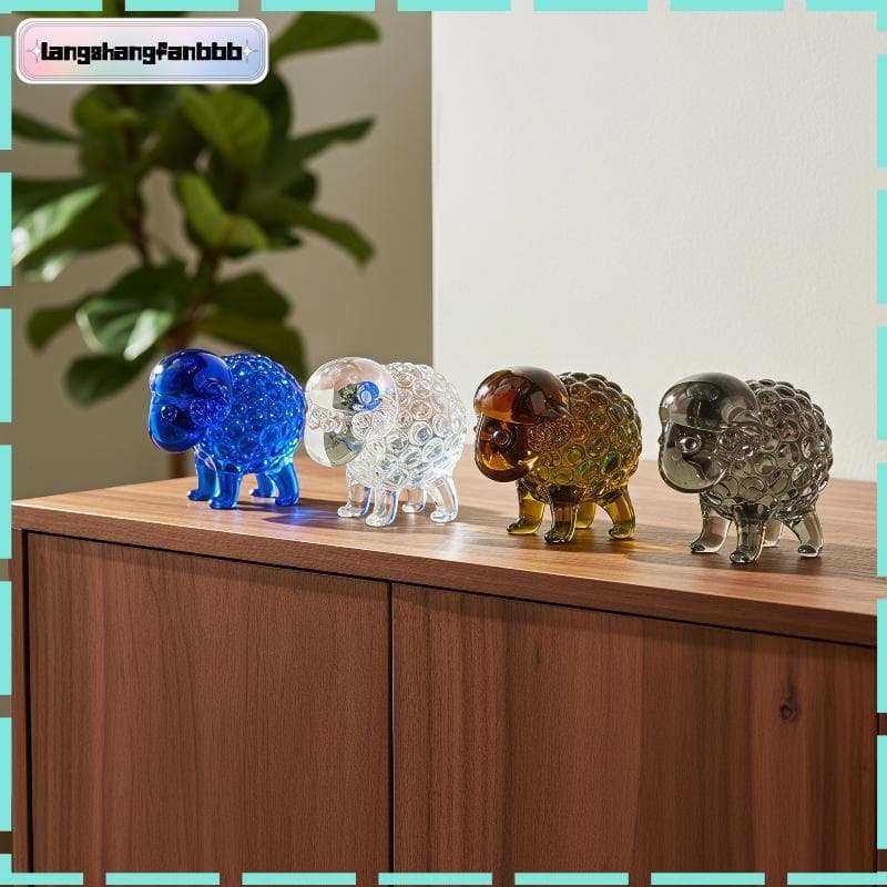 [LANGB] Estátua De Ovelha Do Zodíaco De Cristal 2027 Luy Estatueta Transparente Artesanato Ornamento Para Casa Desktop E