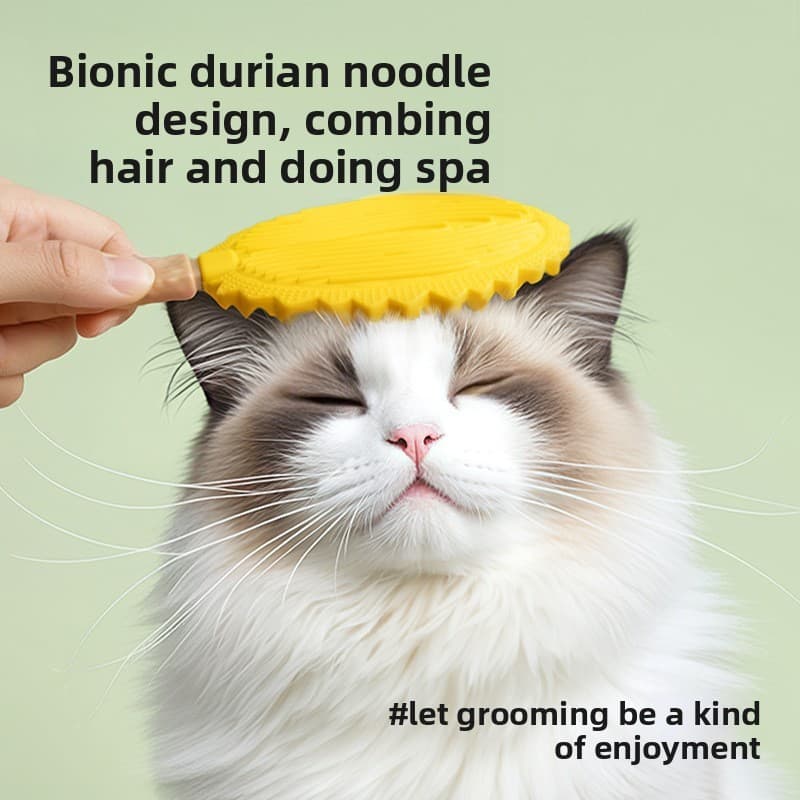 Pente De Massagem Para Animais De Estimação Durian-Design , Escova Removedora De Pêlos Flutuante Solta Gatos , Raspador