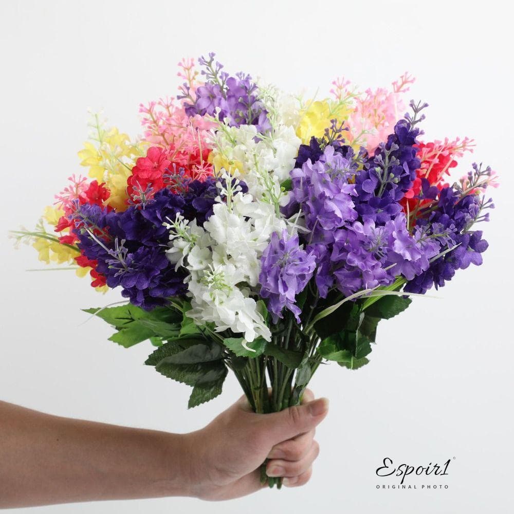 Flor Artificial POIR1M , Arranjo De Flores De Glicínias De 35 Cm , Buquê De Simulação De Jacinto , Decoração De Casament