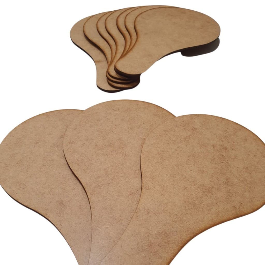 Kit 10 Raquetes Pequena Ping Pong MDF CRU Lembrancinhas Artesanato Aniversário 5 PARES
