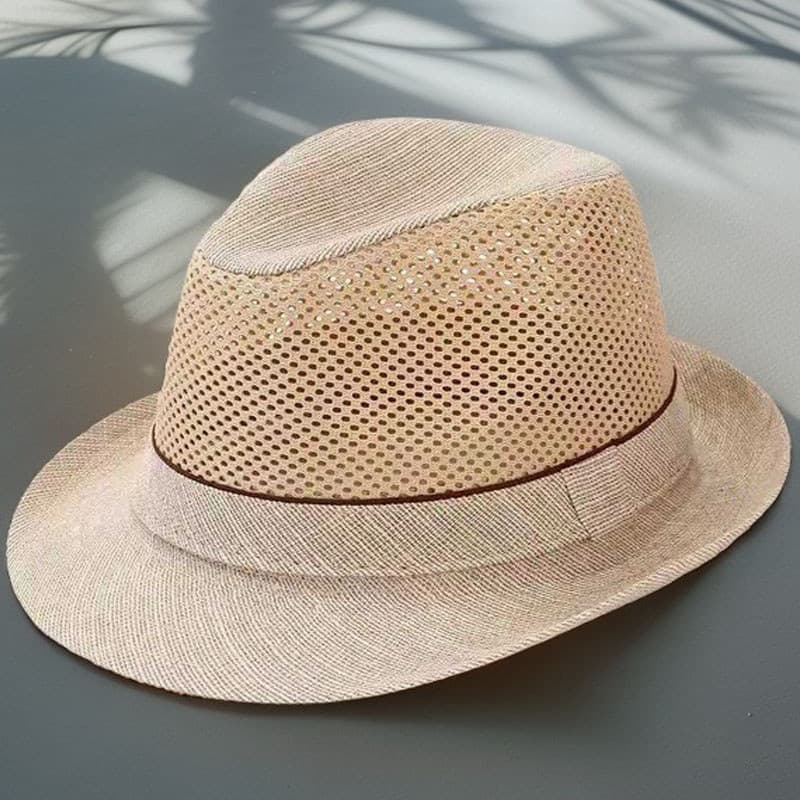 Homens verão respirável chapéu superior de meia-idade idosos protetor solar chapéu de sol novo estilo pai legal chapéu d
