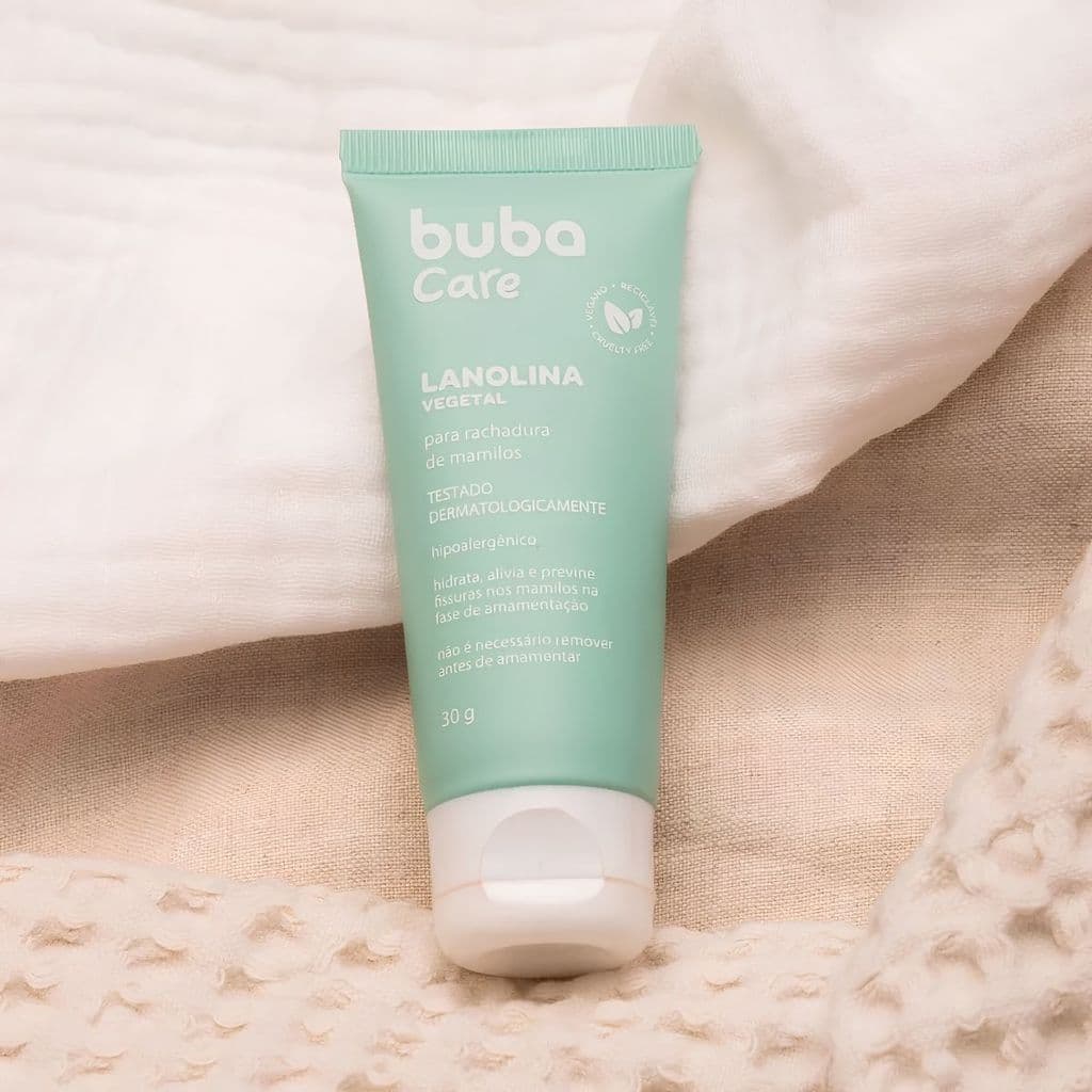 Pomada Lanolina Para Mamilos 30g Amamentação Vegan Buba Care
