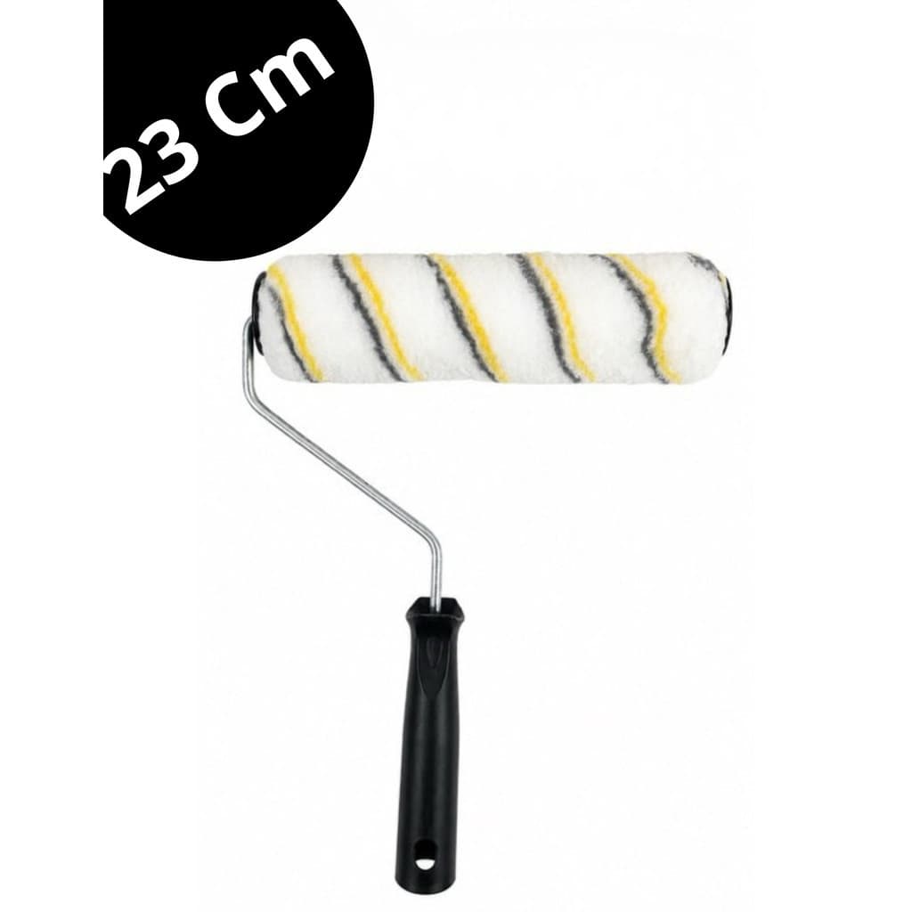 Kit Rolo de Pintura Profissional 23cm + Suporte | Tecnologia Polipop Antirresping