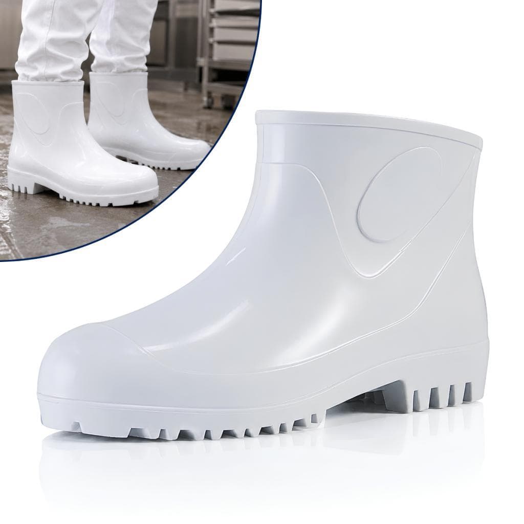 Galocha Profissional PVC Forrada Cano Curto Resistente a Gordura e Químicos