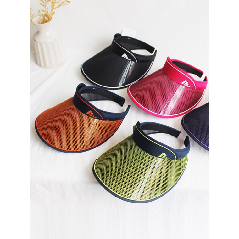 Especial coreano gaze contraste cor vazio chapéu superior feminino ao ar livre verão viagem bandana Anti-uv esportes gra
