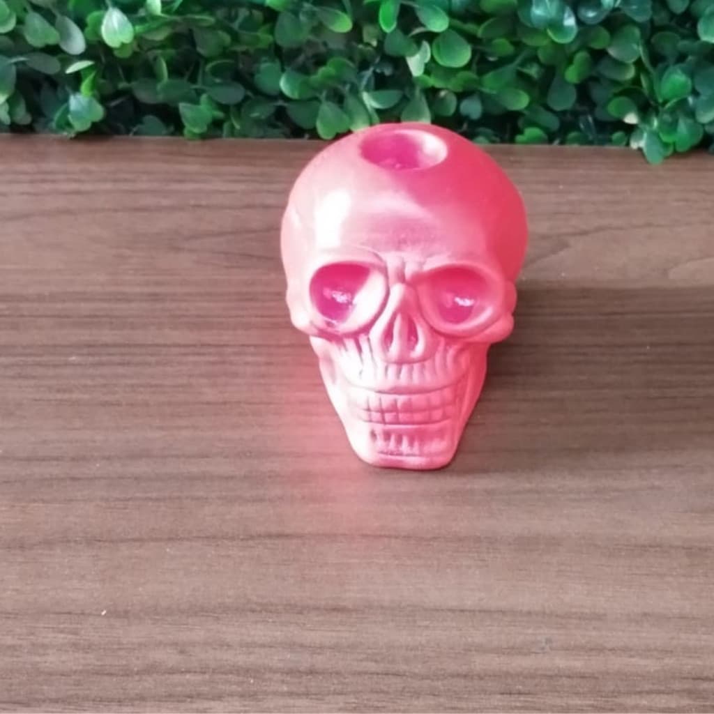 Castiçal de Cranio Vermelho belissimo!!! .
