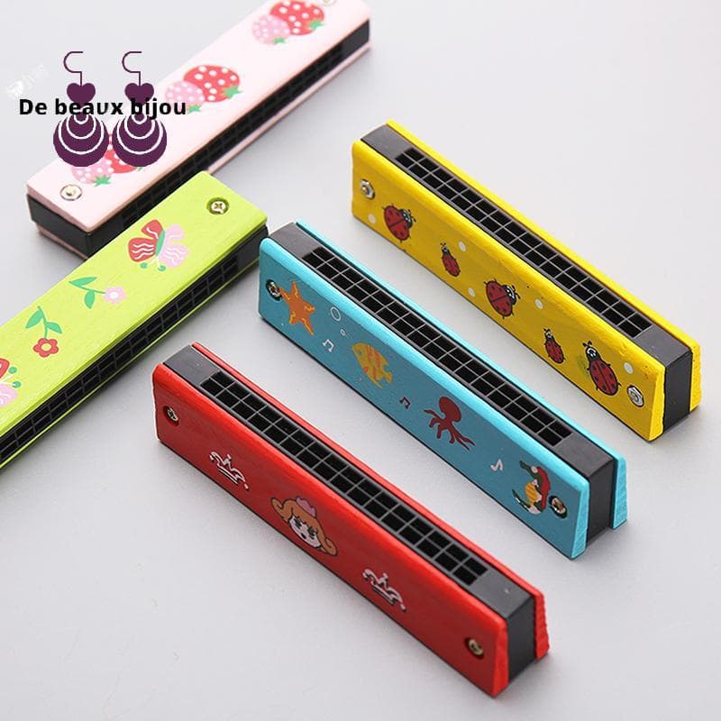 Bons Instrumentos Musicais 16 Buracos Boca De Sopro Gaita Melódica Para Crianças Brinquedos Bem