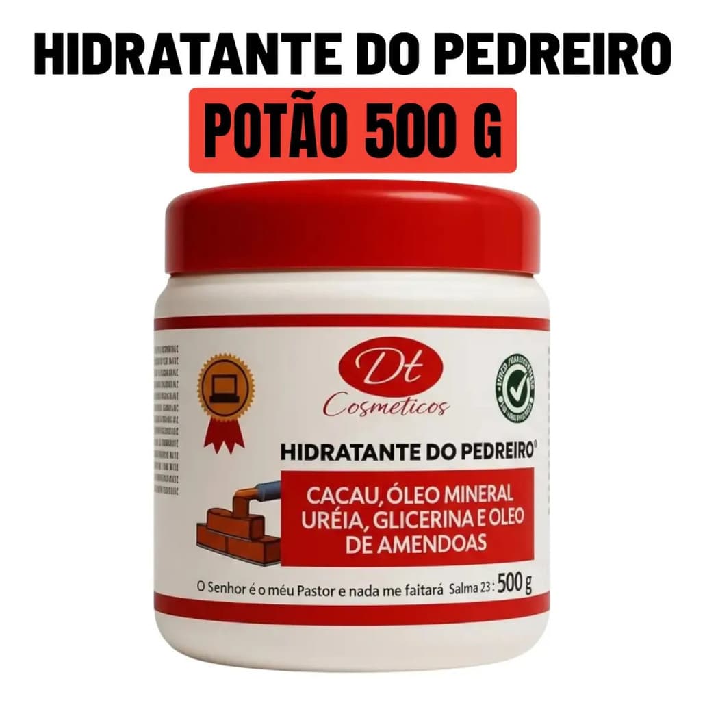 Creme Hidratante Do Pedreiro Para Mão Pés 500 G