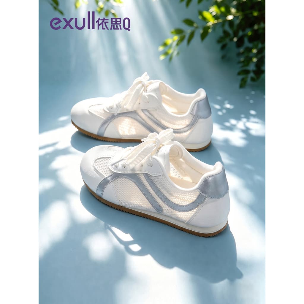 Yisi q sapatos de treinamento alemão feminino 2026 verão novos sapatos casuais femininos esportes malha respirável fino