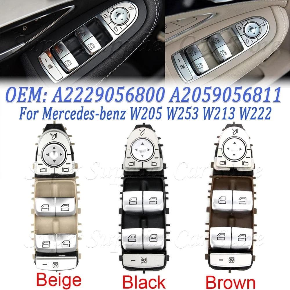 Interruptor Da Janela Do Motorista Para Mercedes-benz W205 W253 W213 W222 Ce Classe 4 Porta Saloon A2229056800 A20590568