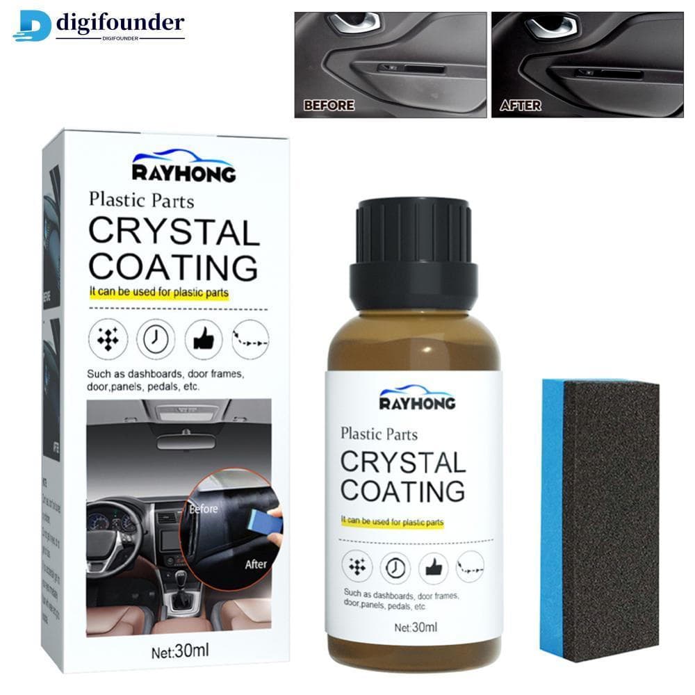 DGF 30ml Carro Plástico Restaurador Revestimento Polonês Limpador De Couro Interior Assento Restauração Cera Acessórios